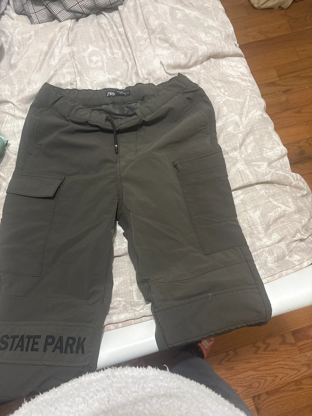 Zara Cargo Pants Men's Size Small Olive Green - photo 2
