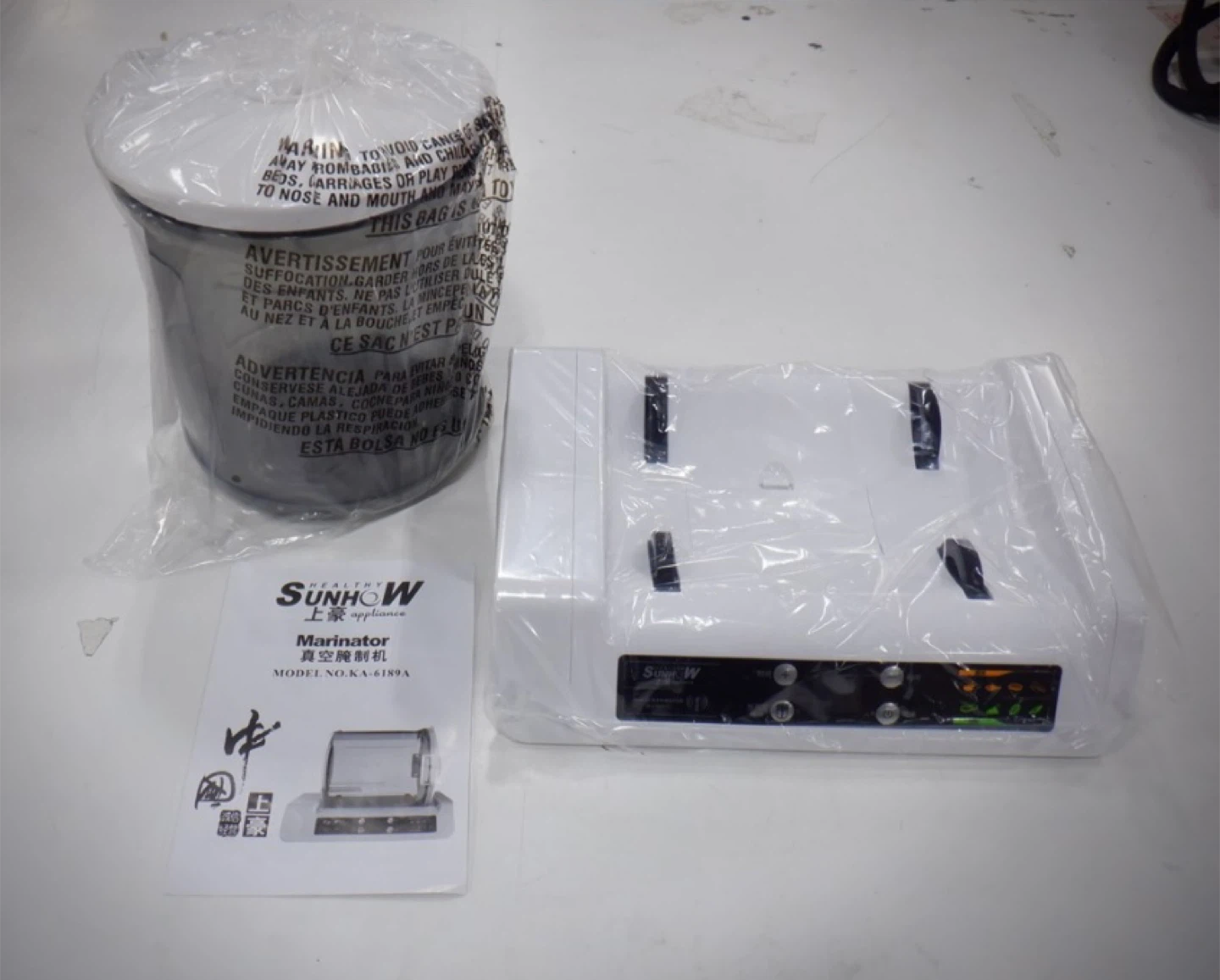 SUNHOW Meat Tumbler Marinator - photo 3