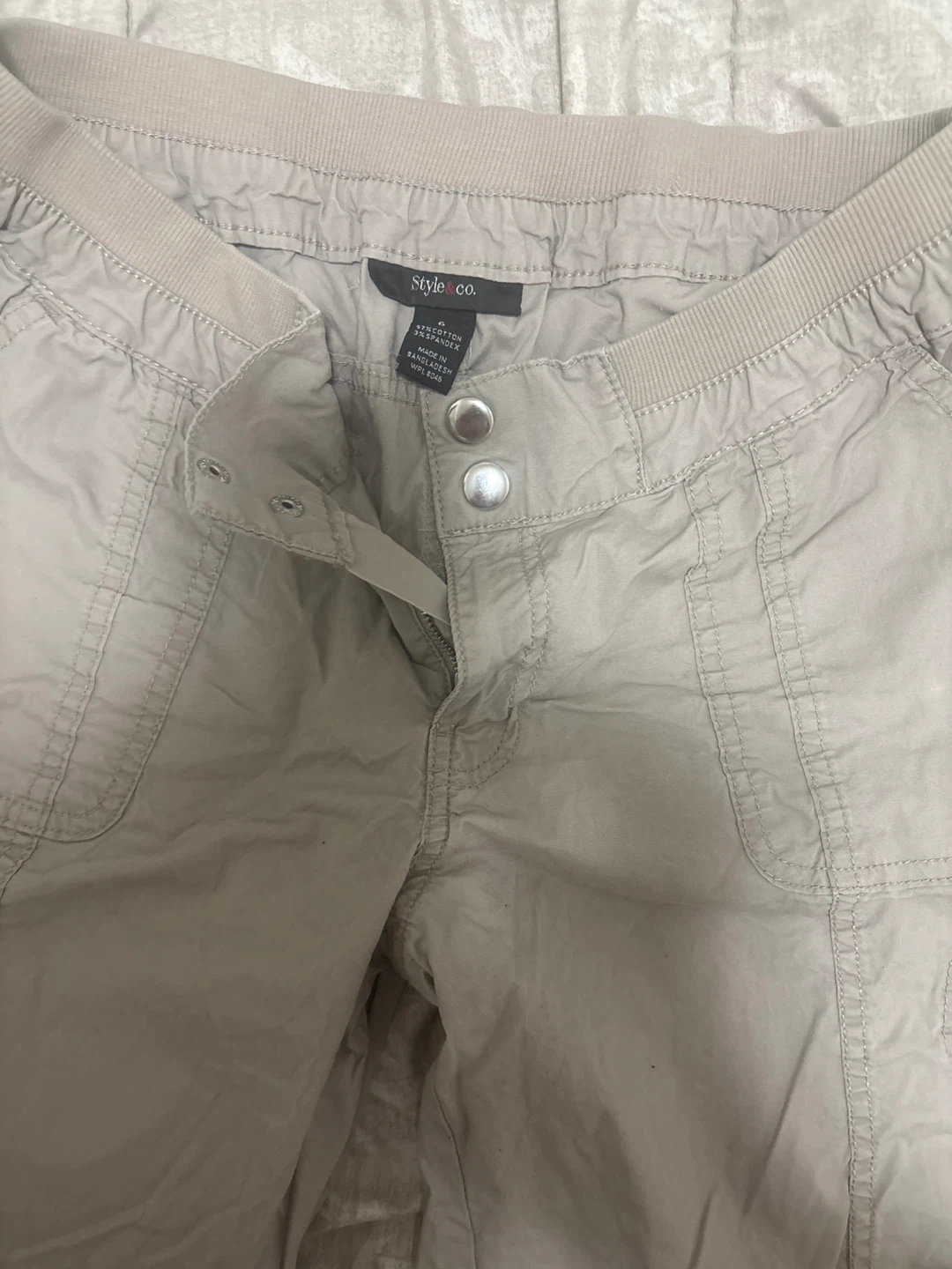 Style & Co. Women's Beige Cargo Pants Size 12 - photo 2