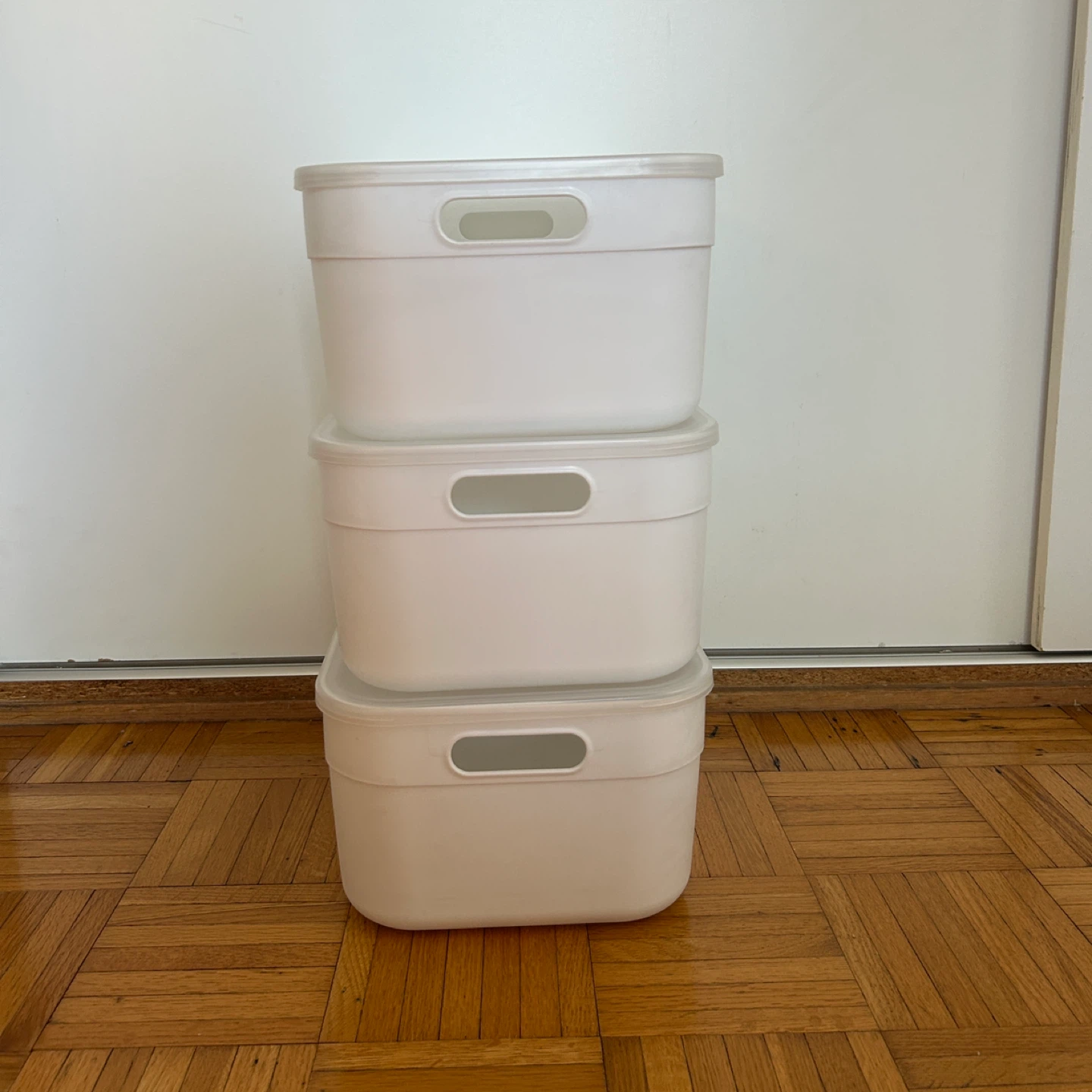Storage boxes x 3