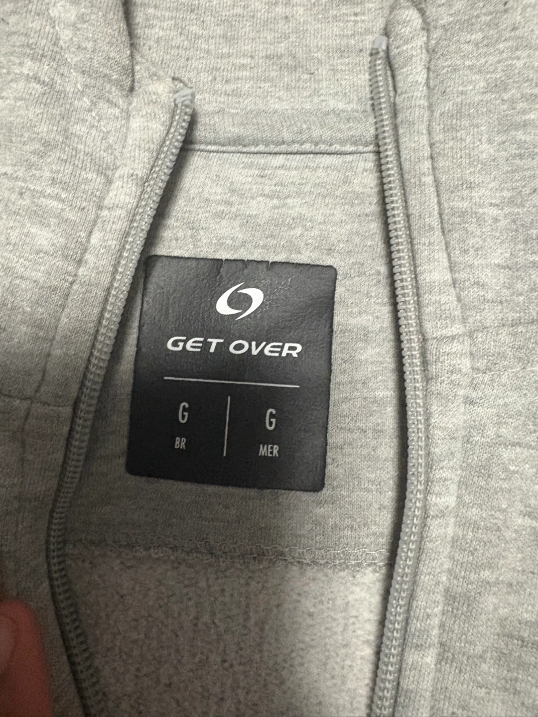 GET OVER Grey Zip-Up Hoodie - Size G - photo 2