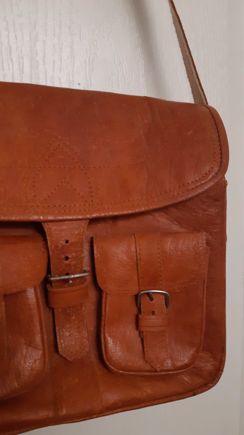 Leather Messenger Bag Satchel (small) - photo 2