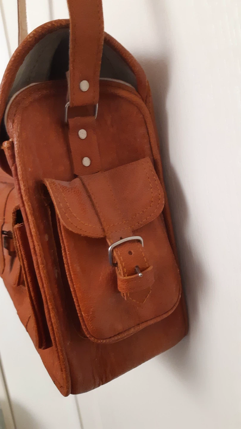 Leather Messenger Bag Satchel (small) - photo 3
