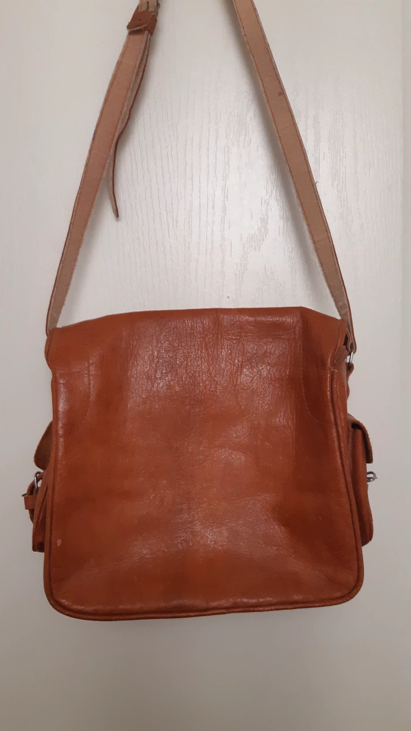 Leather Messenger Bag Satchel (small) - photo 4
