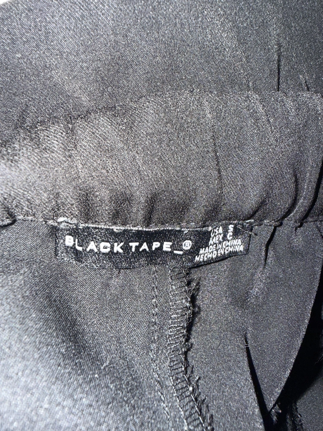 Black Tape Paperbag Waist Shorts - photo 3