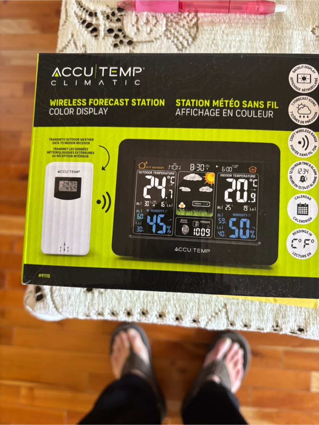 Accu Temp Climatic Wireless Forecast Station Color Display