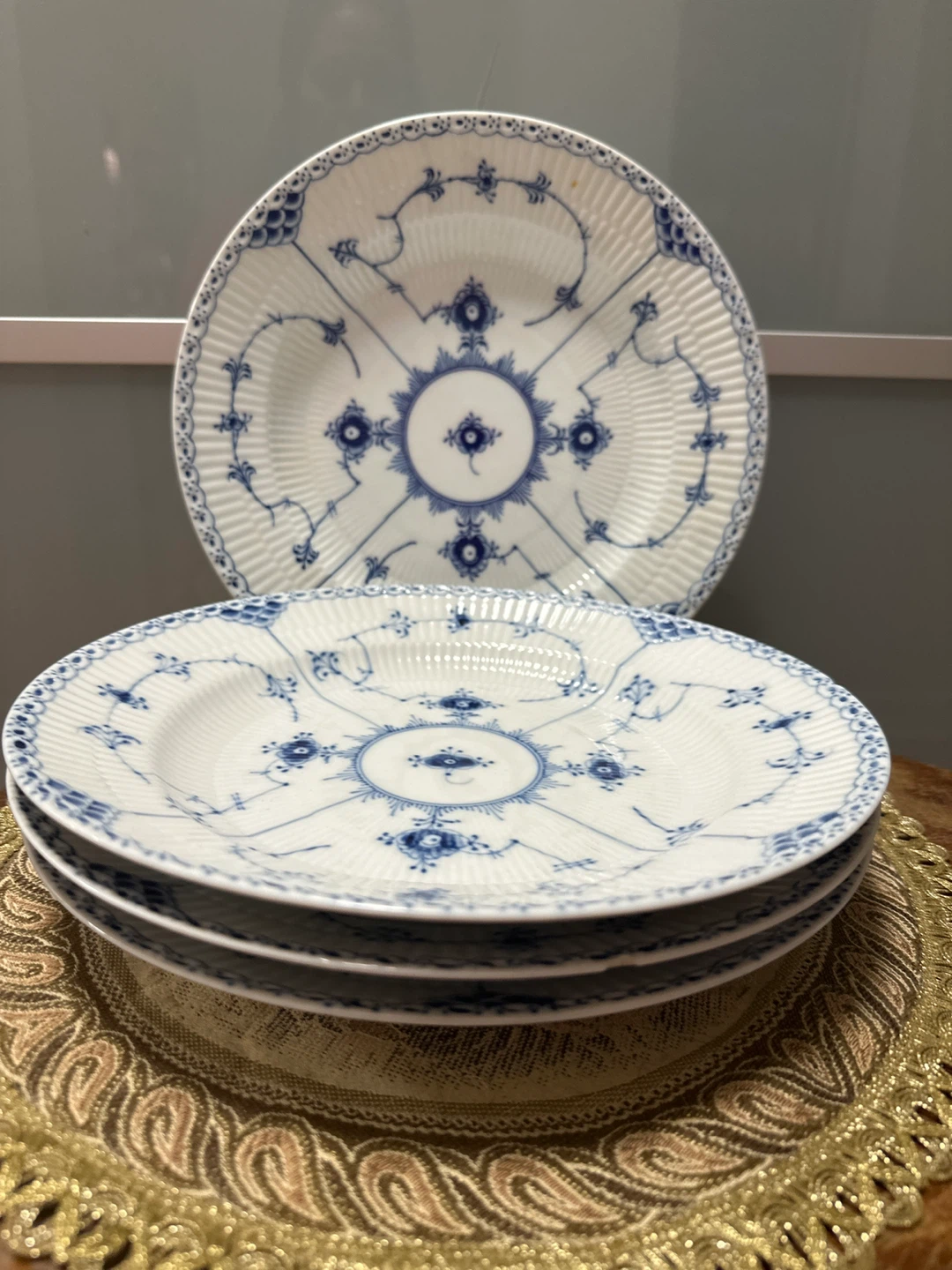 Royal Copenhagen Blue Fluted Mega Plates (Set of 3) - photo 5