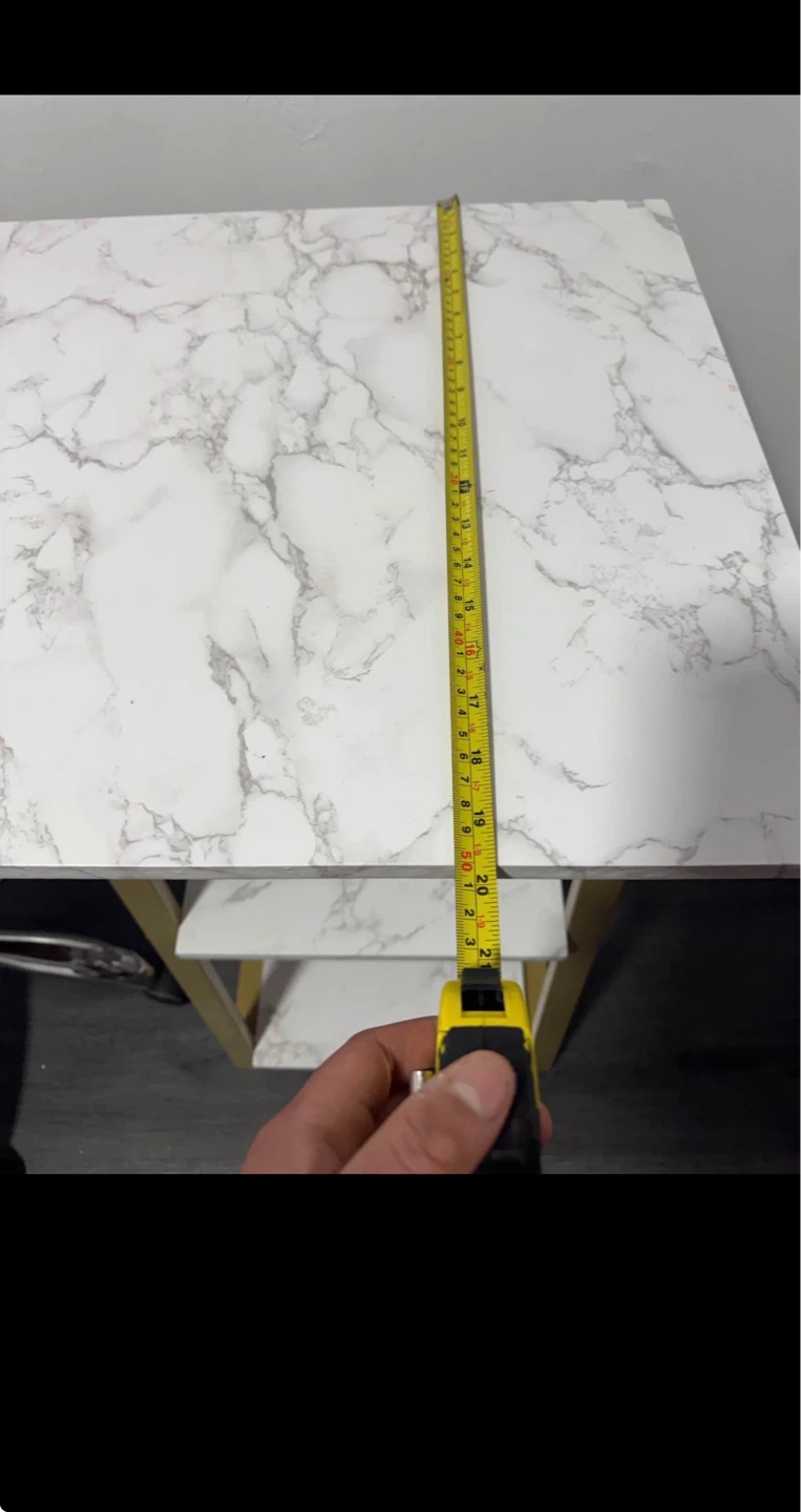 Marble Finish Desk with Gold Legs - photo 5