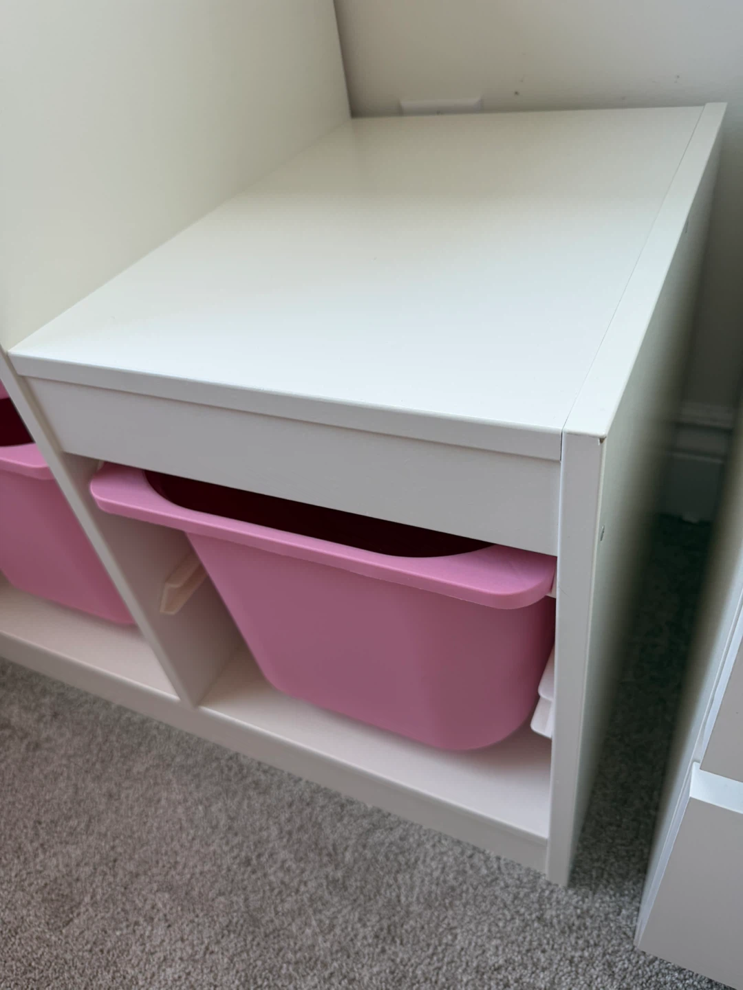 Trofast IKEA Shelf with bins / pink-white / Storage - photo 2