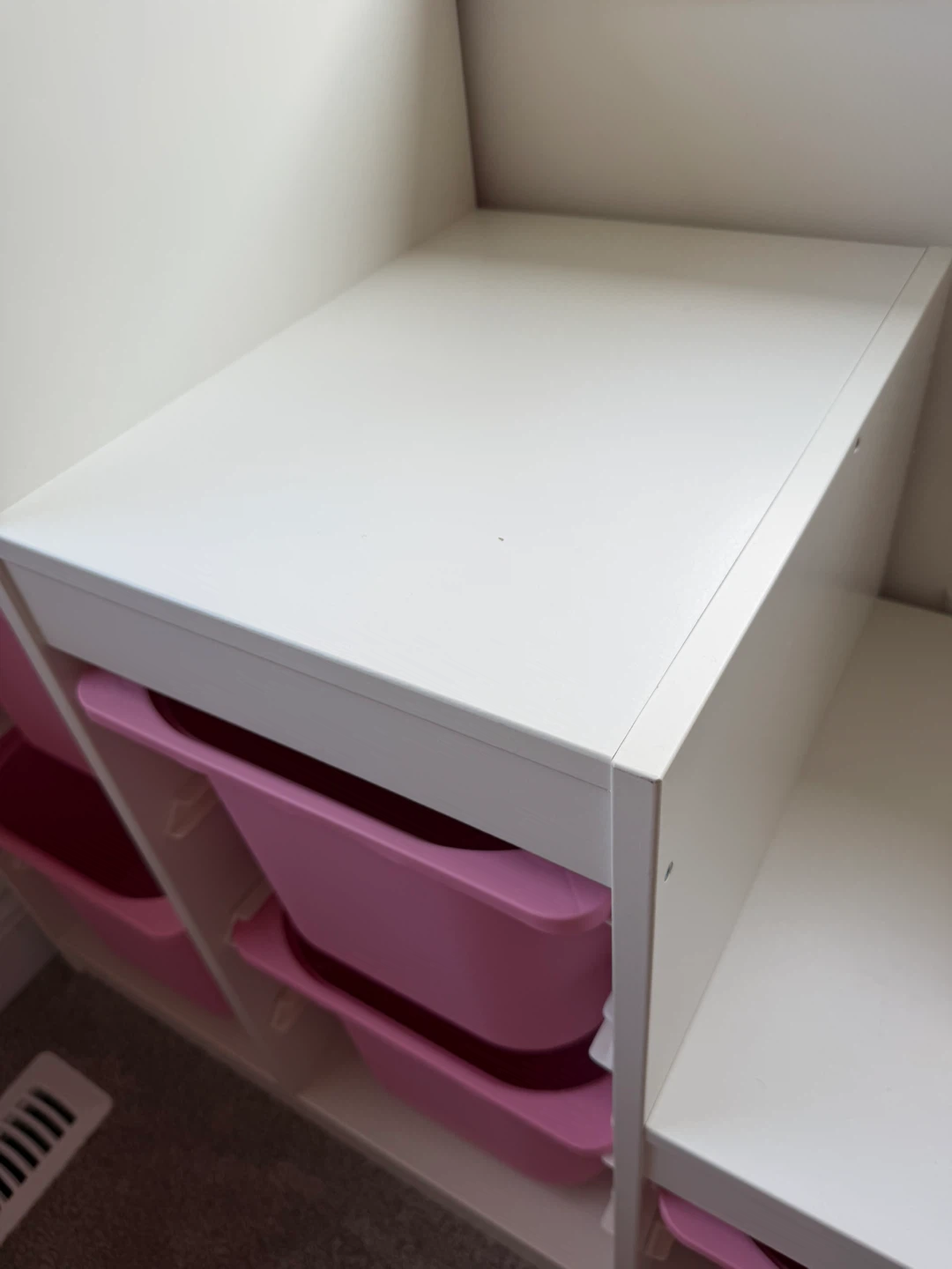 Trofast IKEA Shelf with bins / pink-white / Storage - photo 3
