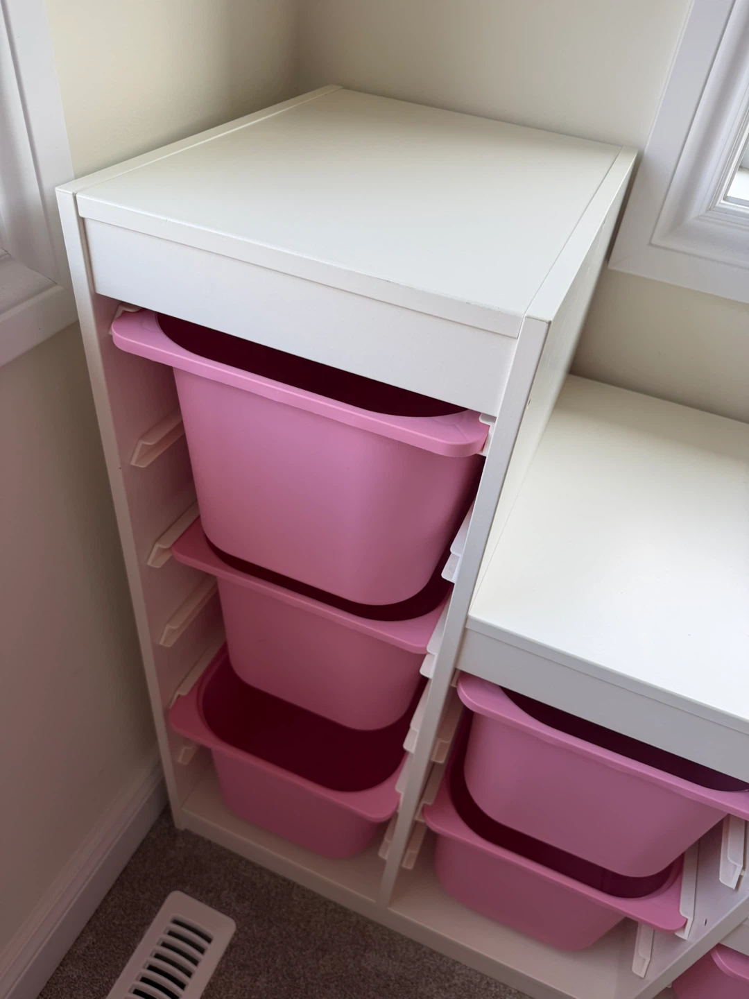 Trofast IKEA Shelf with bins / pink-white / Storage - photo 4