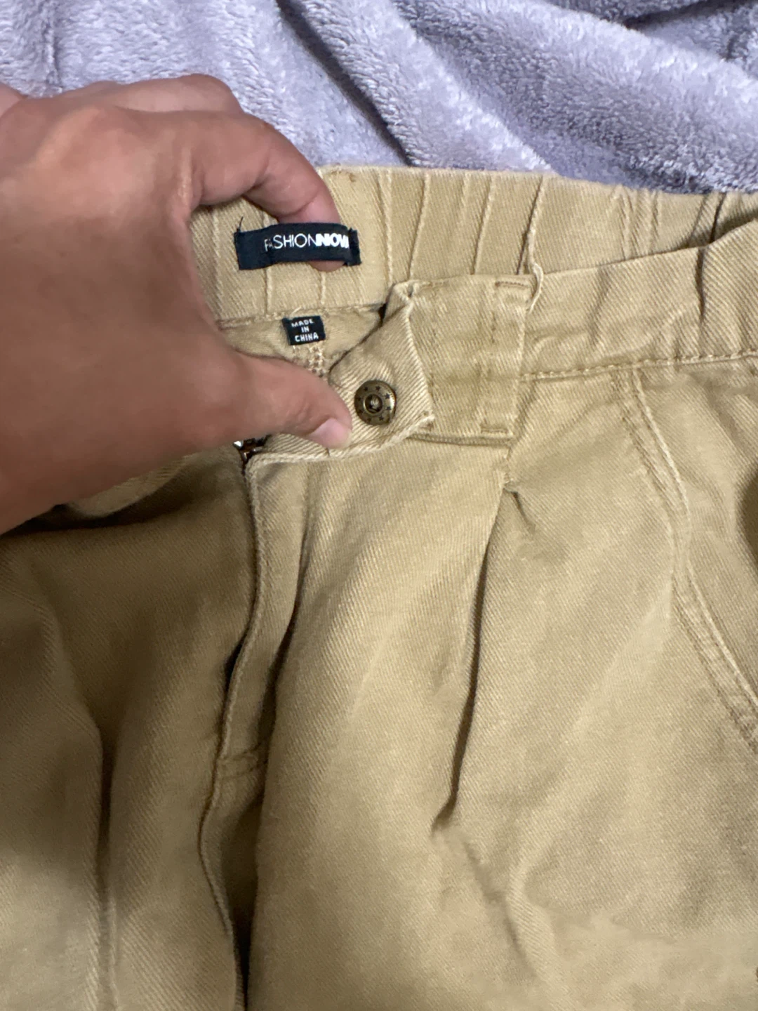 Fashion Nova Cargo Pants Tan Size Medium - photo 3