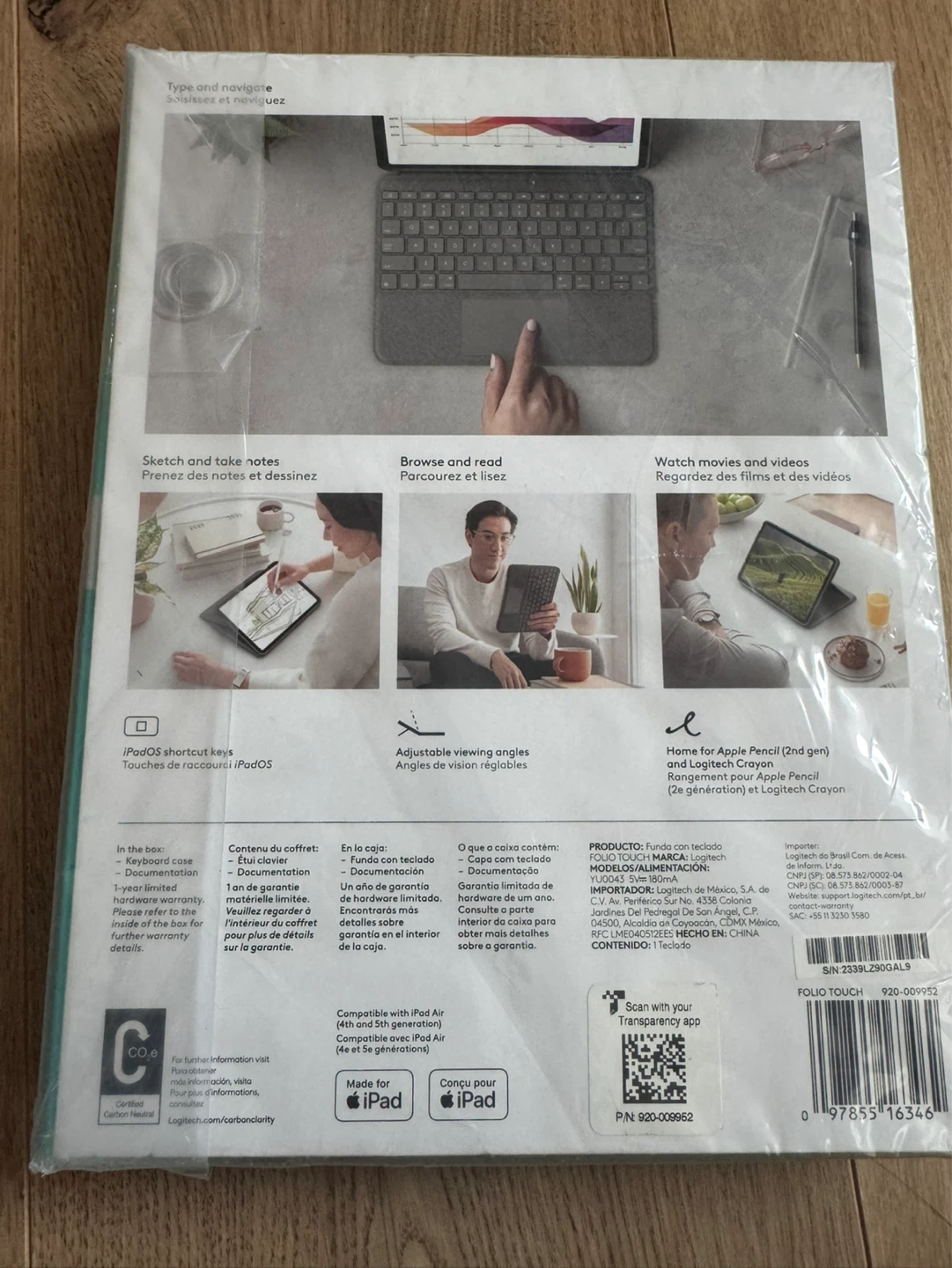 Logitech Folio Touch Keyboard Case for iPad Air (4th & 5th Gen) - photo 2