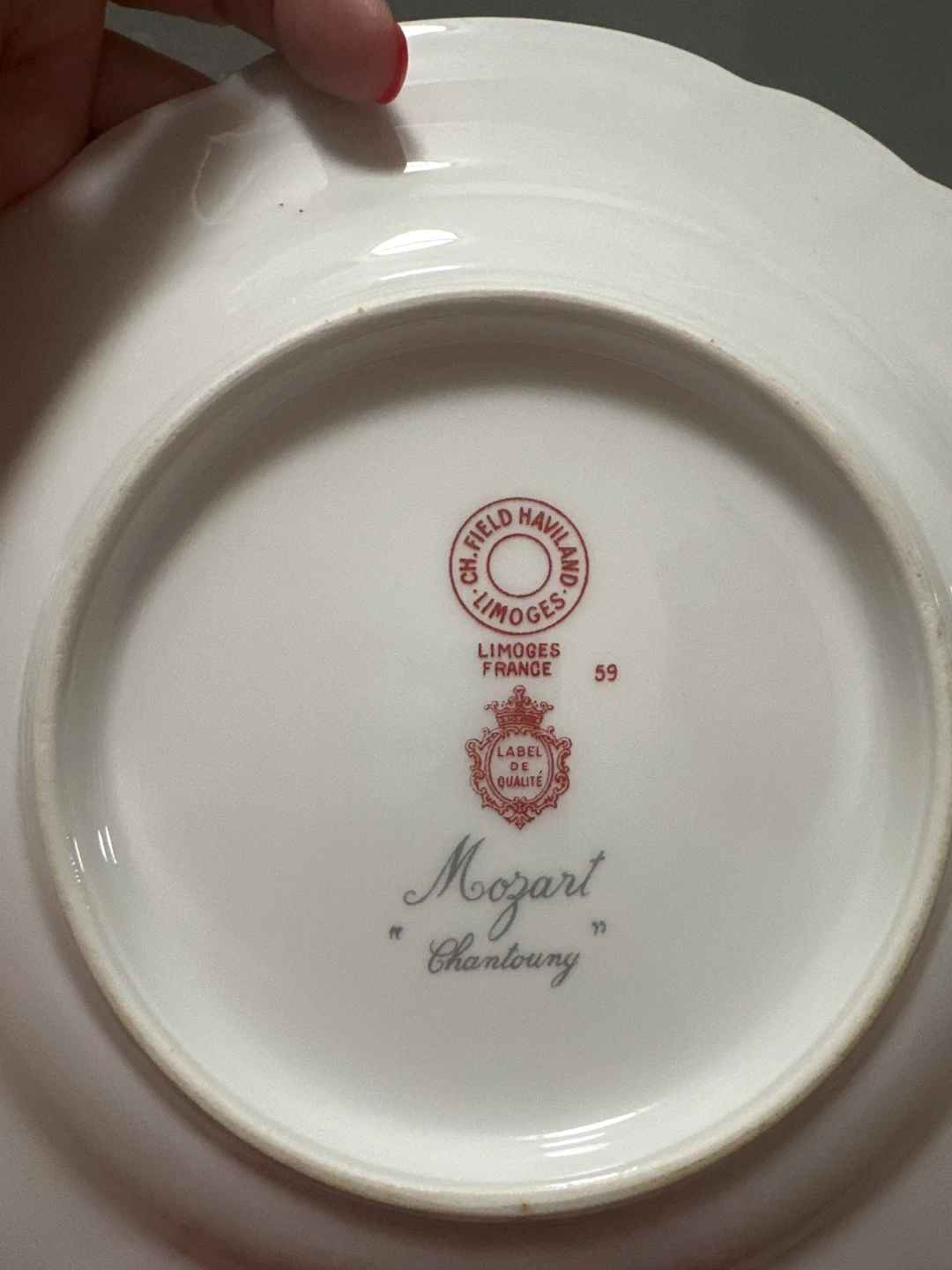 Haviland Limoges France Porcelain Plates "Mozart Chantournay" - photo 3
