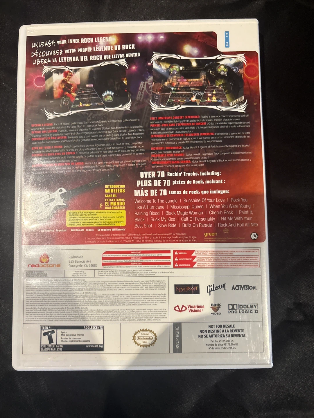 Guitar hero III for Nintendo Wii - photo 4