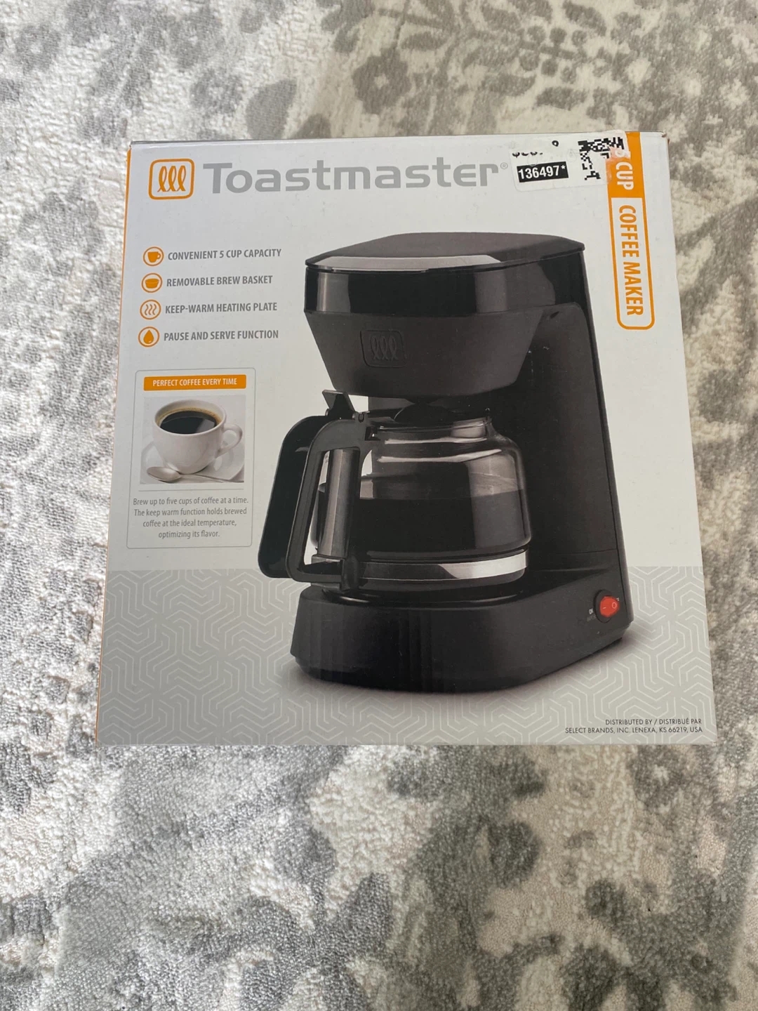 Toastmaster 5 Cup Coffee Maker