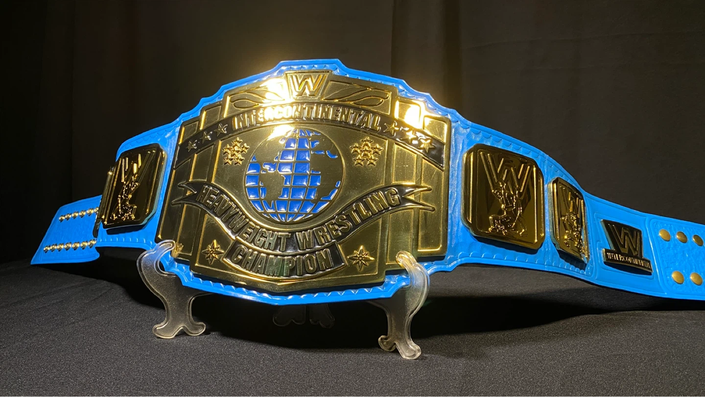WWE Intercontinental Championship Belt (On Real Leather) - photo 3