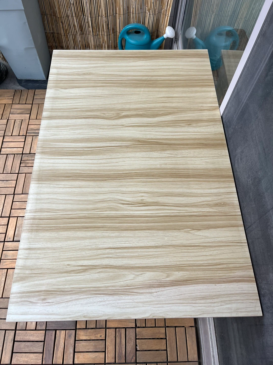 Wood Grain Dining Set with Two Benches - photo 3