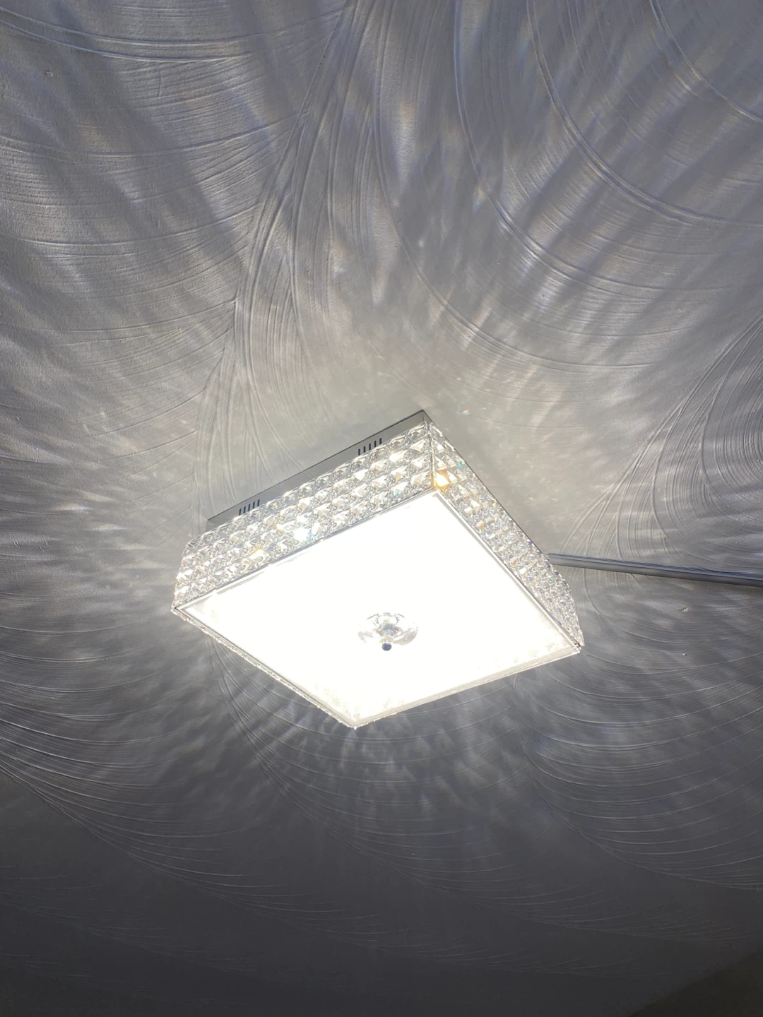 Flush Mount Crystal Ceiling Light Fixture