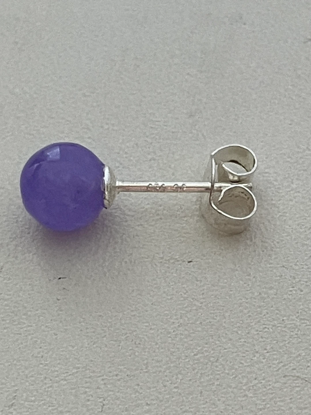 Purple Gemstone Stud Earrings - photo 4
