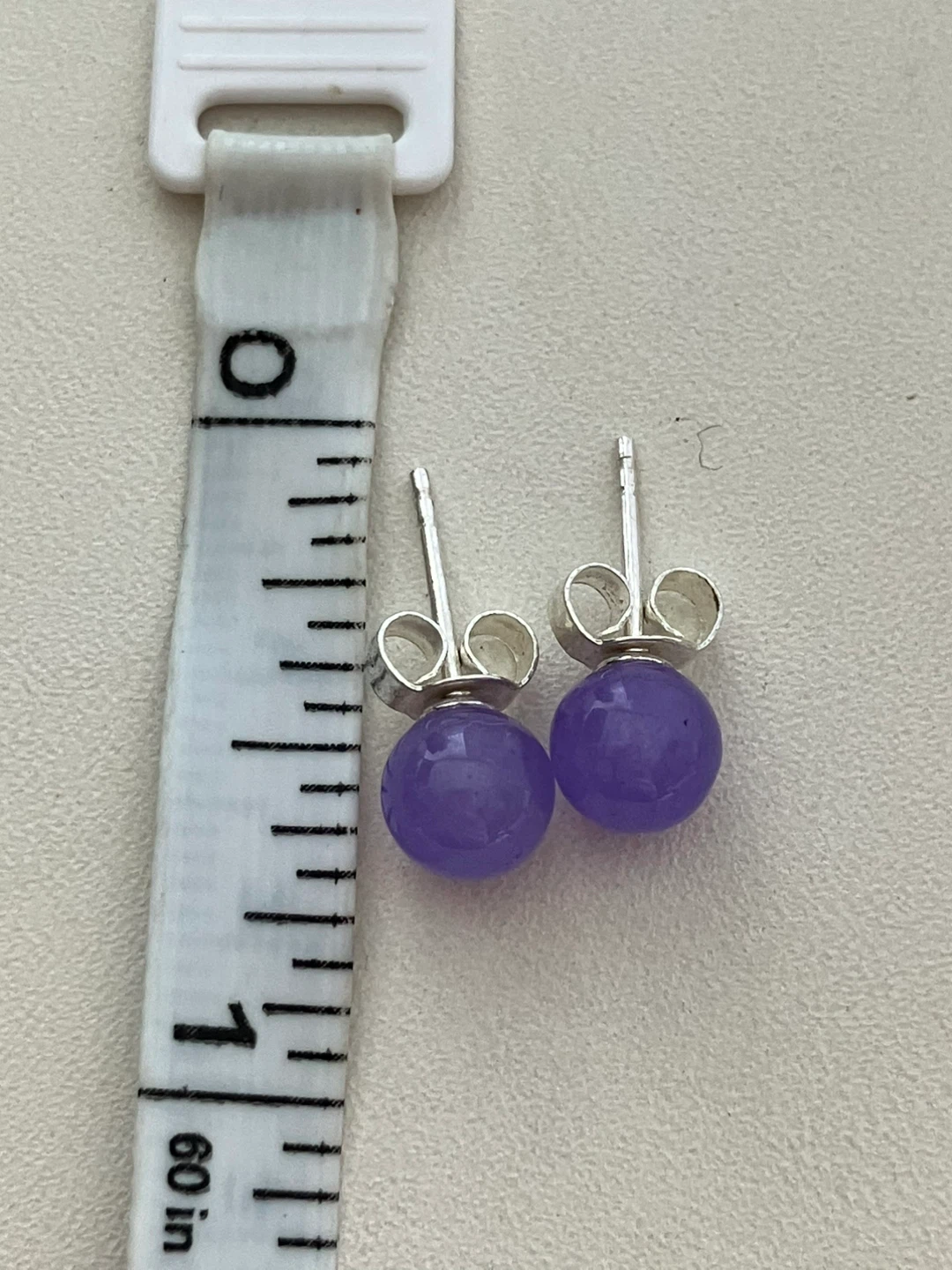 Purple Gemstone Stud Earrings - photo 3