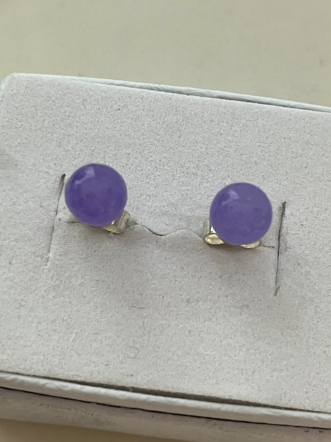 Purple Gemstone Stud Earrings - photo 2