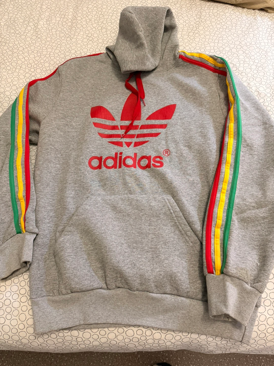 Adidas Hoodie with Trefoil Logo and 3-Stripes