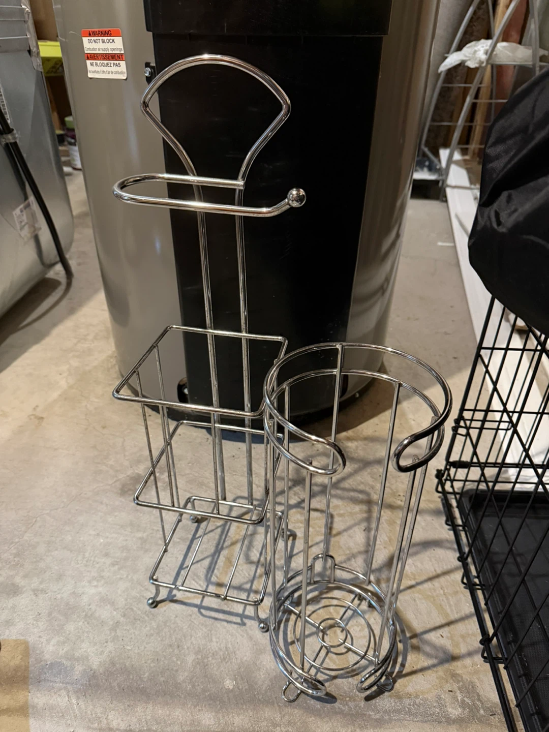 Chrome Toilet Paper Holder and Dispenser Set