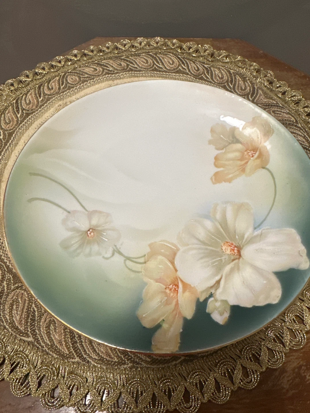 E. Schaller & Sohn Hand Painted Germany Porcelain Plate - photo 3