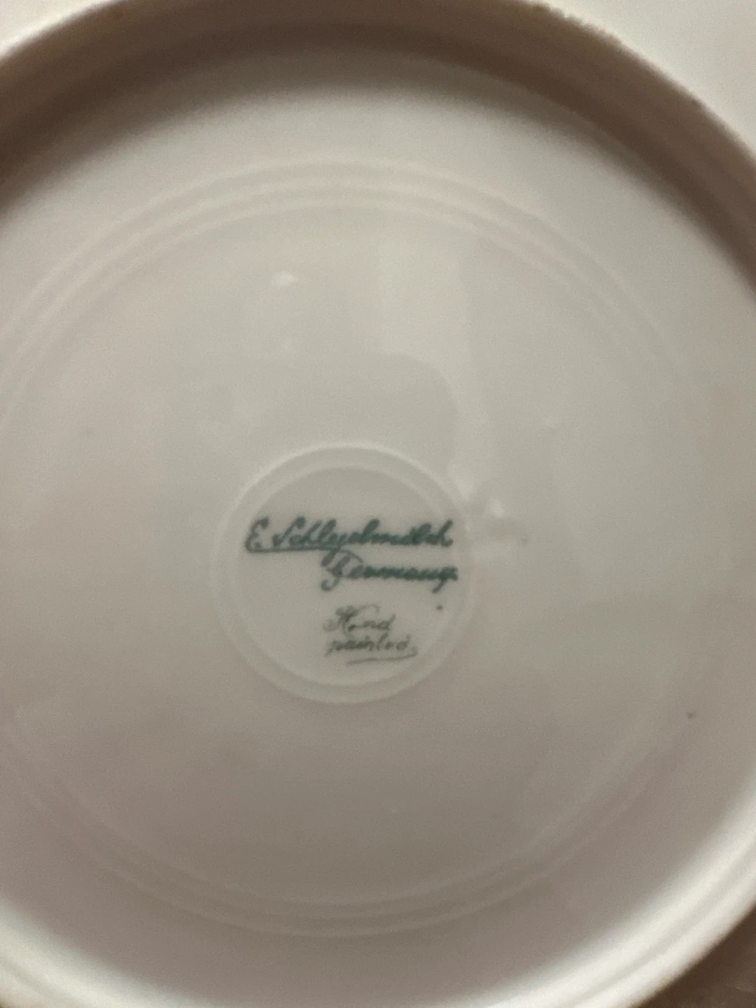 E. Schaller & Sohn Hand Painted Germany Porcelain Plate - photo 2