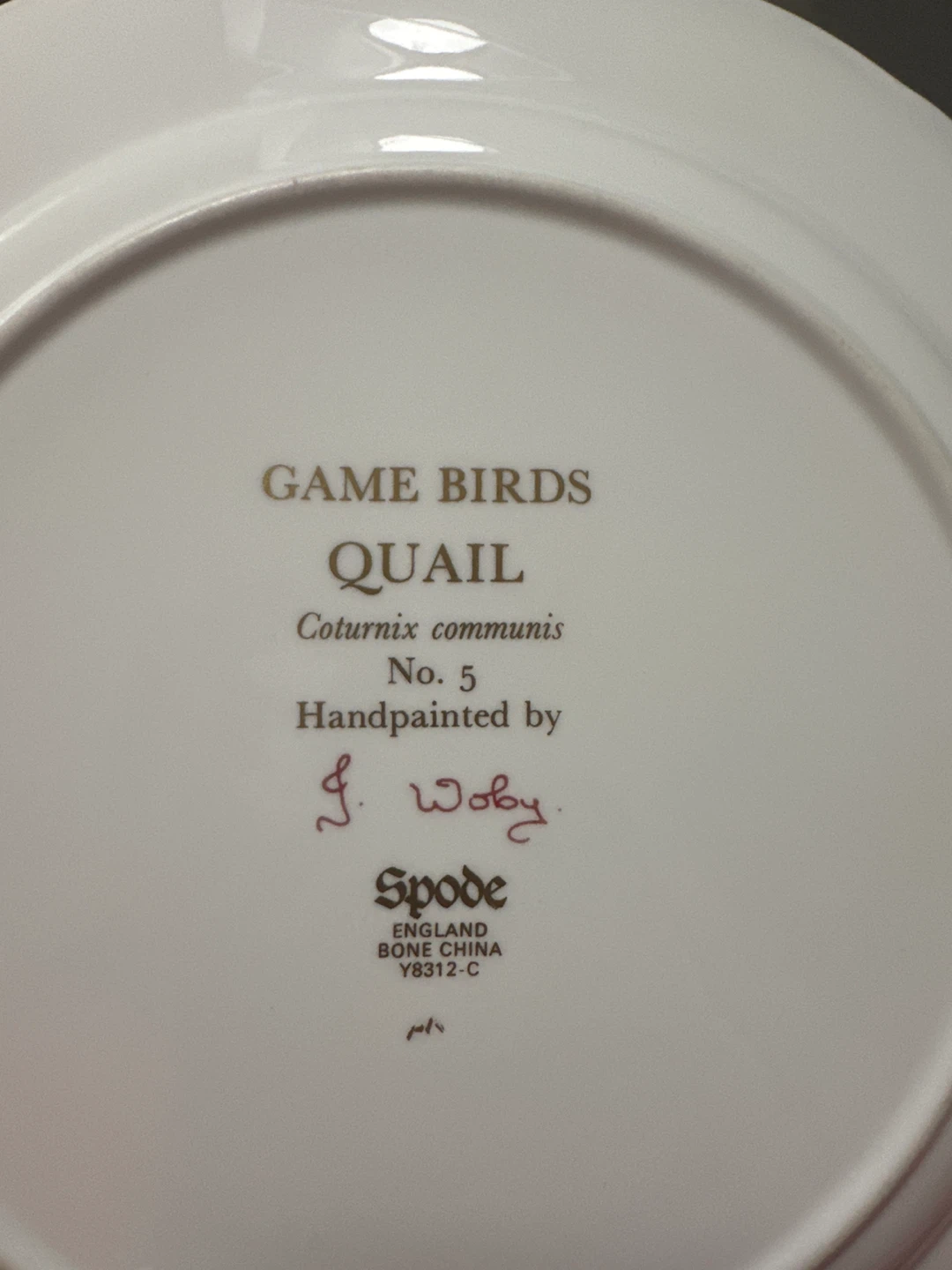 Spode Game Birds Quail Plate - photo 2