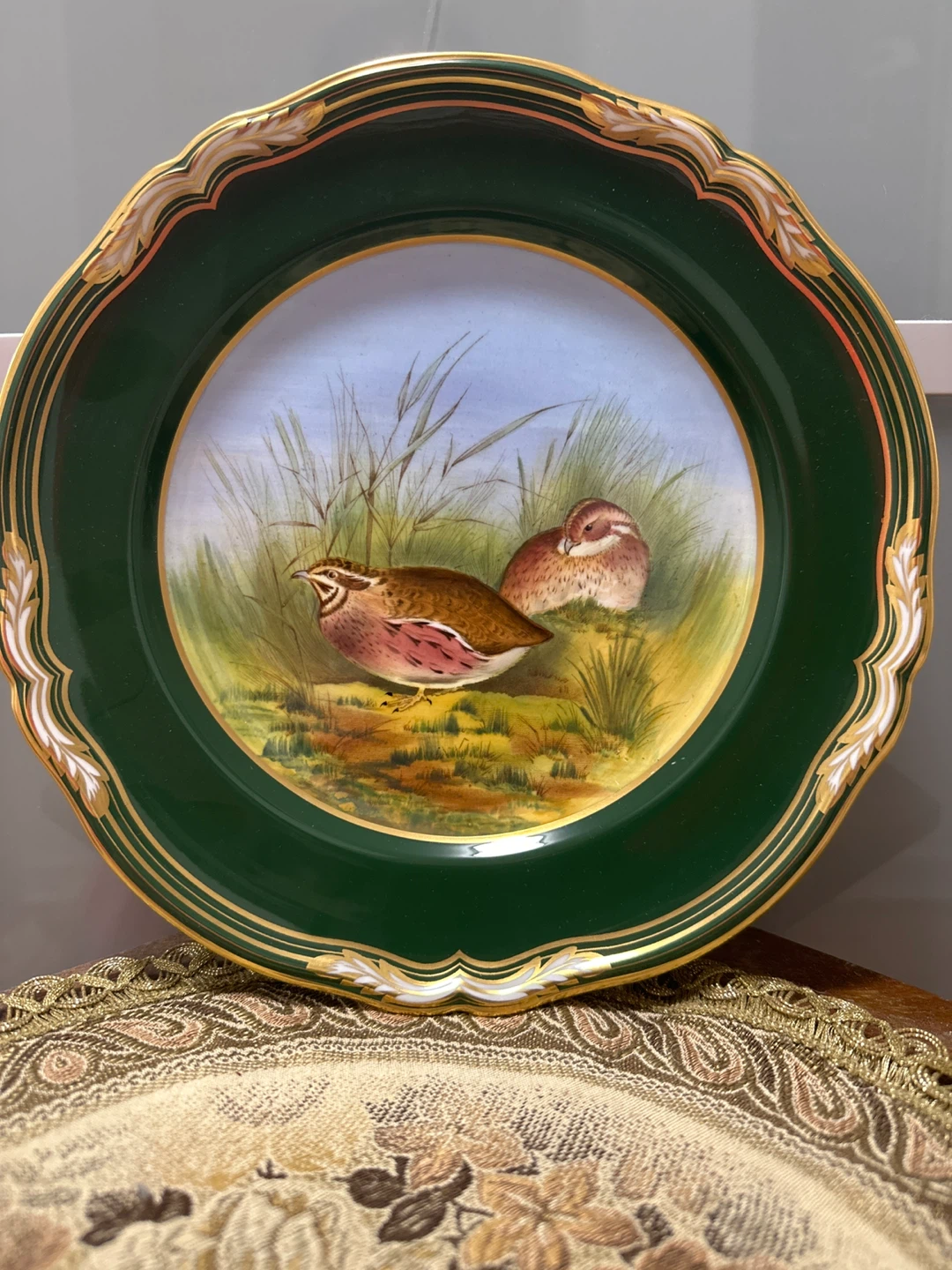 Spode Game Birds Quail Plate