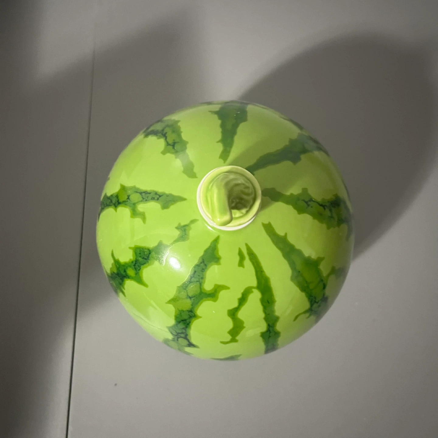 Watermelon Shaped Ceramic Decanter Vase 10” - photo 5