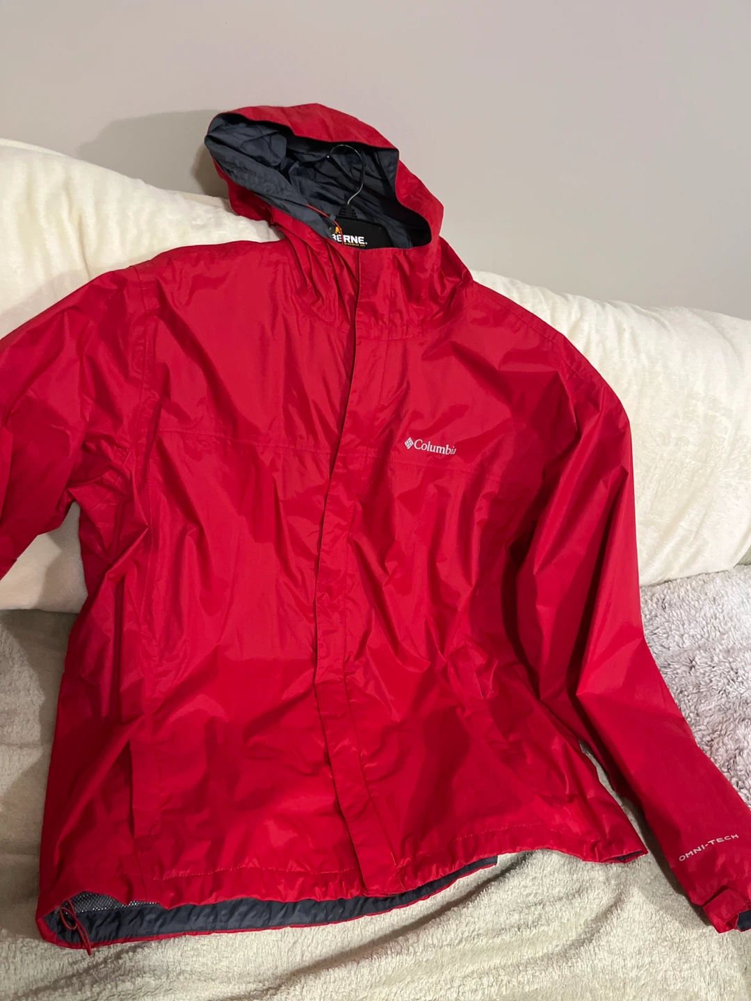 Columbia OMNI-TECH Red Rain Jacket XXL