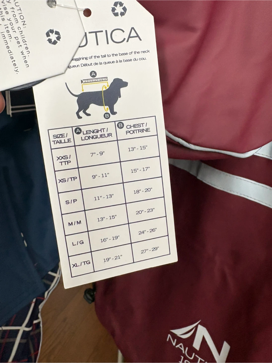 Nautica Reversible Dog Jacket - photo 3