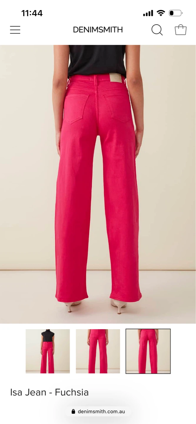 Wide leg jeans - Fuchsia - Size 26 (AUS 8 / CAN 4) - photo 2