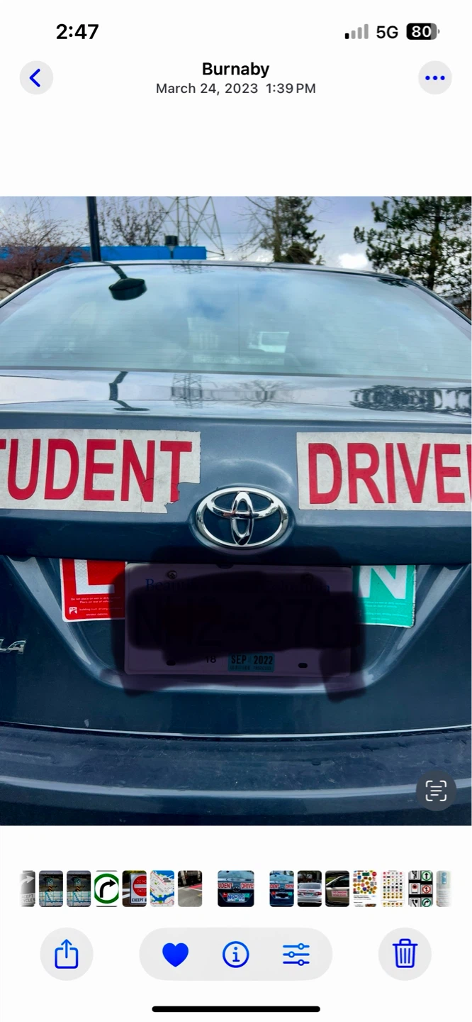 Student Driver Car Decals (The Canadian Driving School) - photo 2