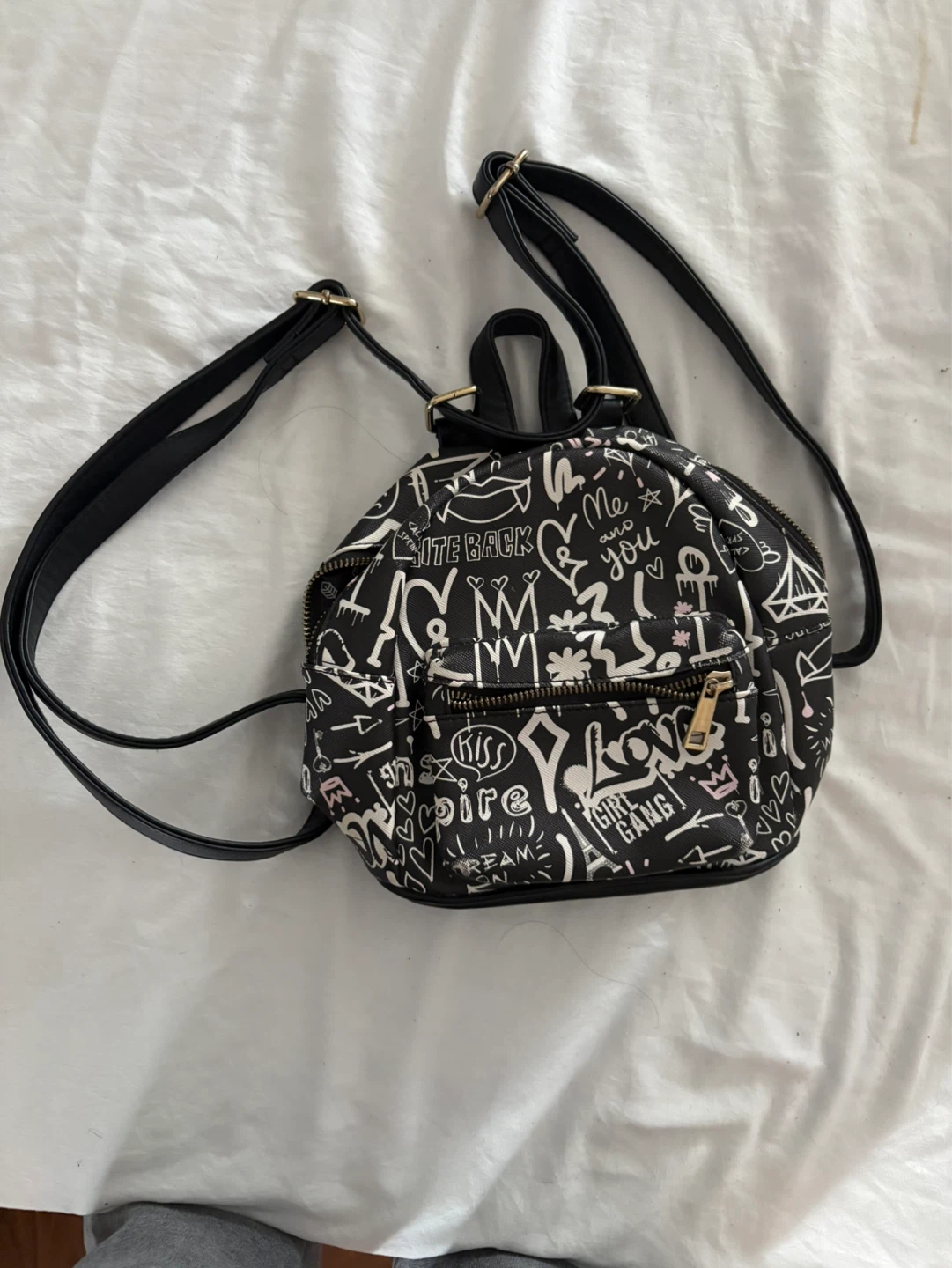 Spring Graffiti Mini Backpack