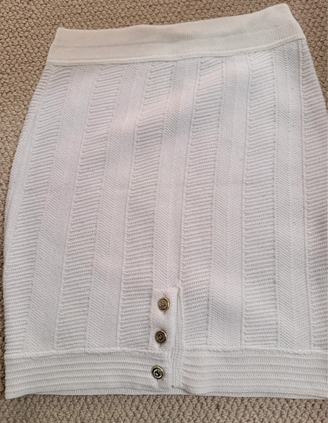 Knit cotton mini skirt - photo 2