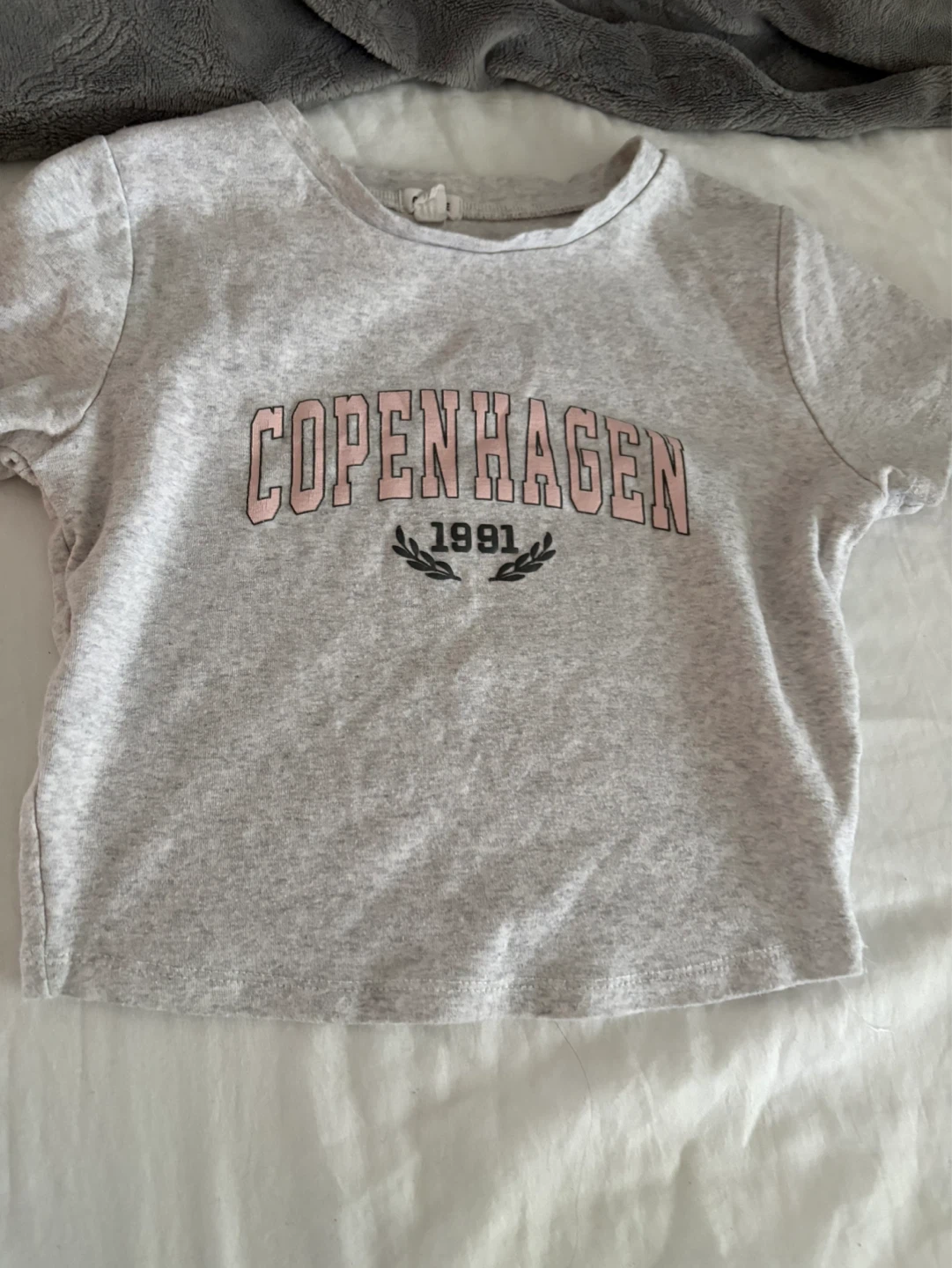 Garage Grey Copenhagen Graphic crop top