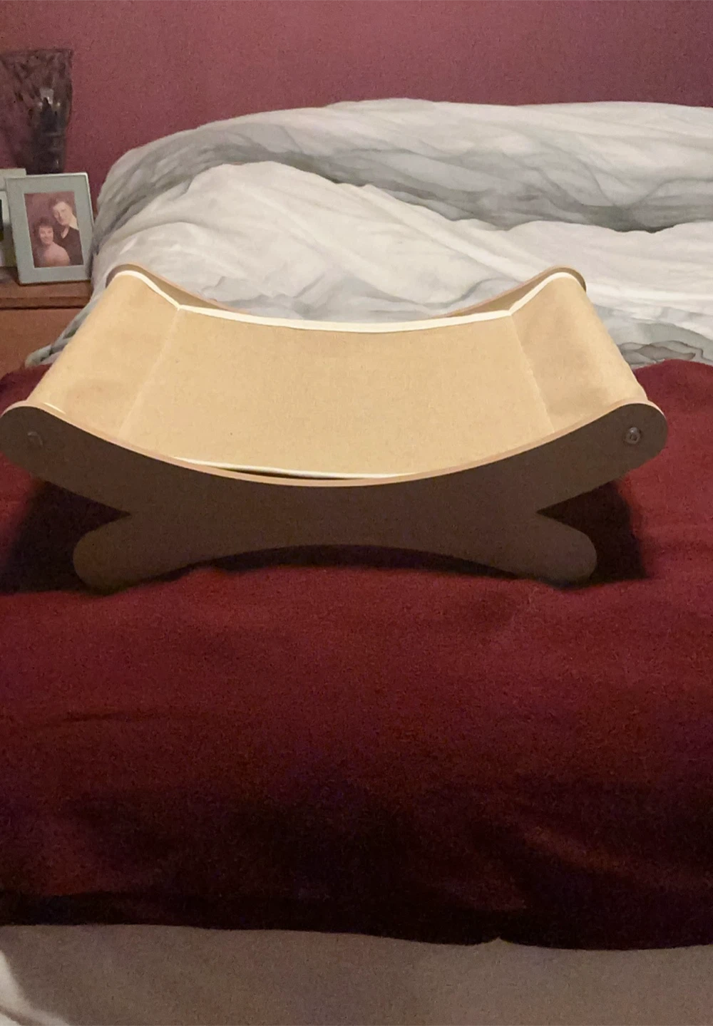 Curved Wooden Pet Lounger/Scratcher