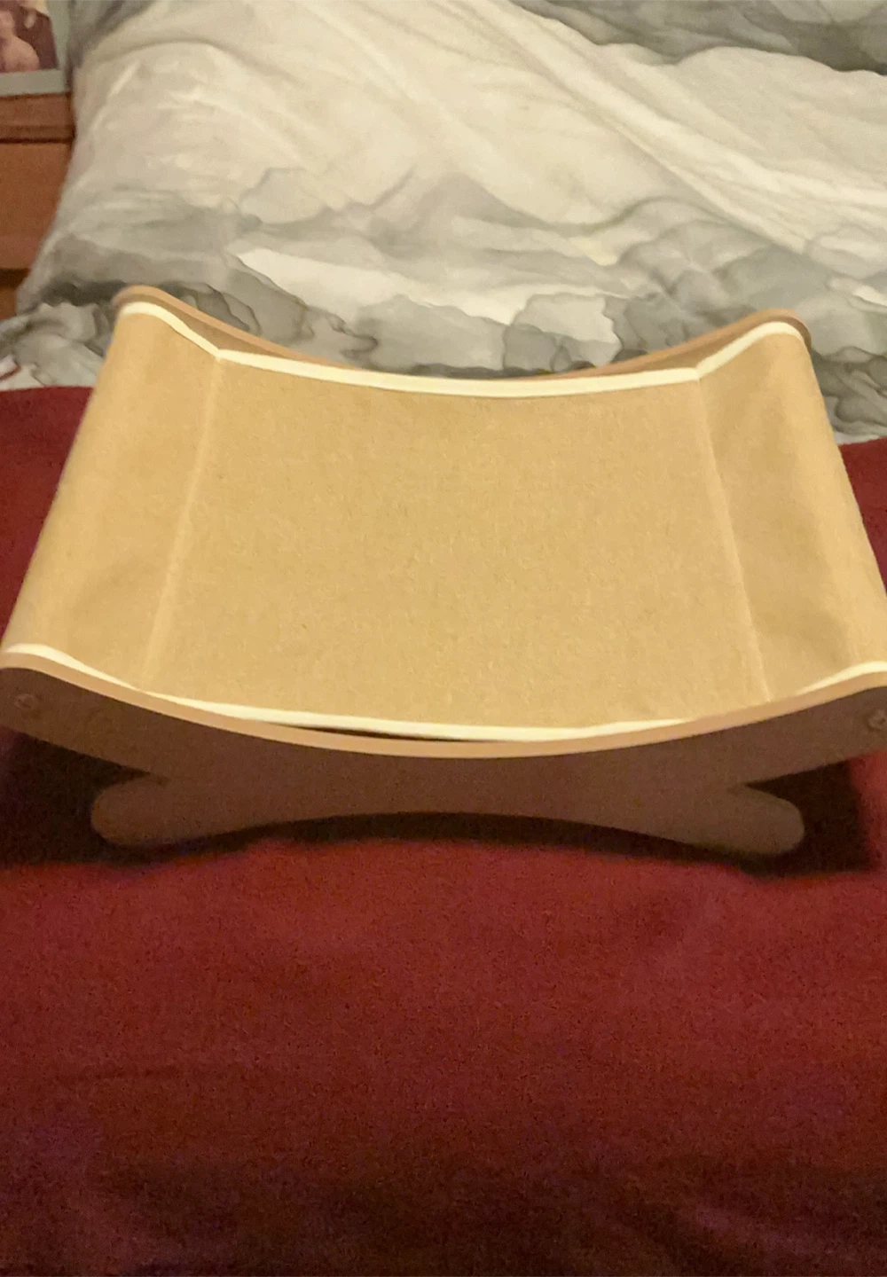 Curved Wooden Pet Lounger/Scratcher - photo 2