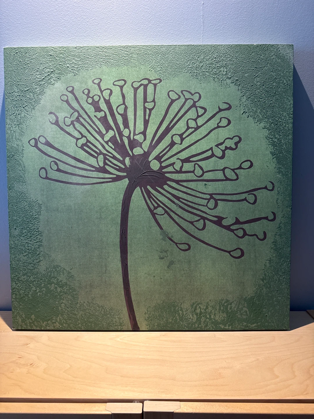 Green Dandelion Wall Art