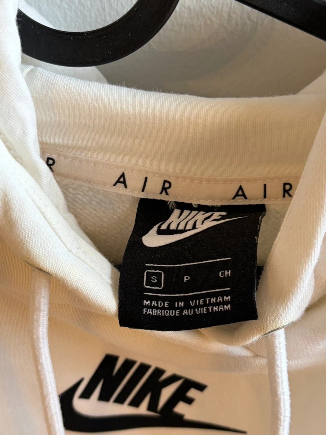 Nike Air Cropped Hoodie White - photo 3