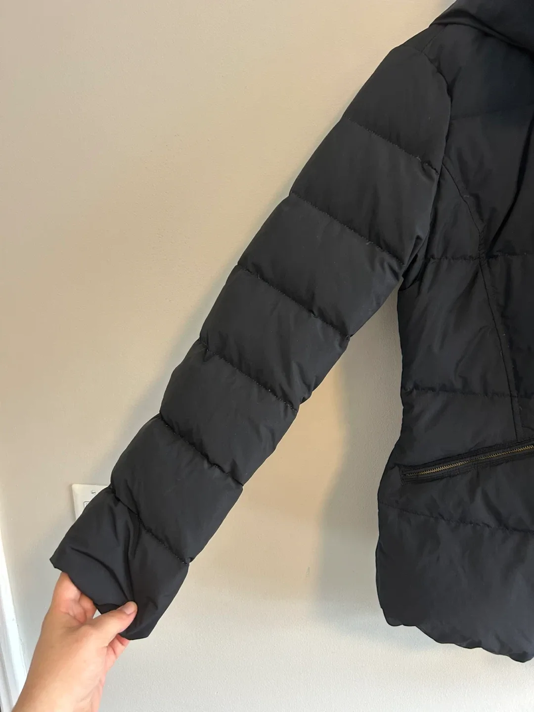 Black Down Puffer Jacket - photo 4