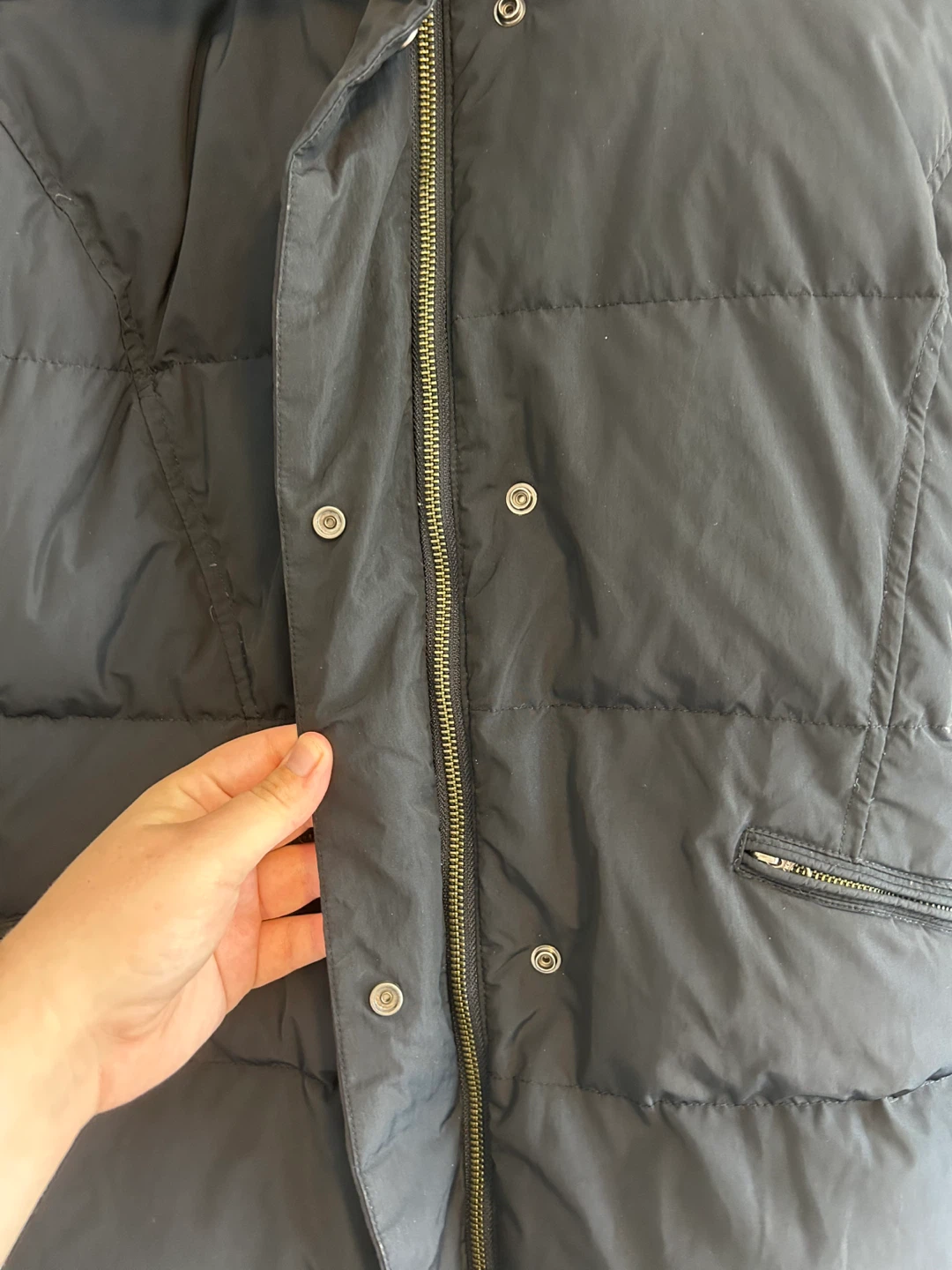 Black Down Puffer Jacket - photo 3