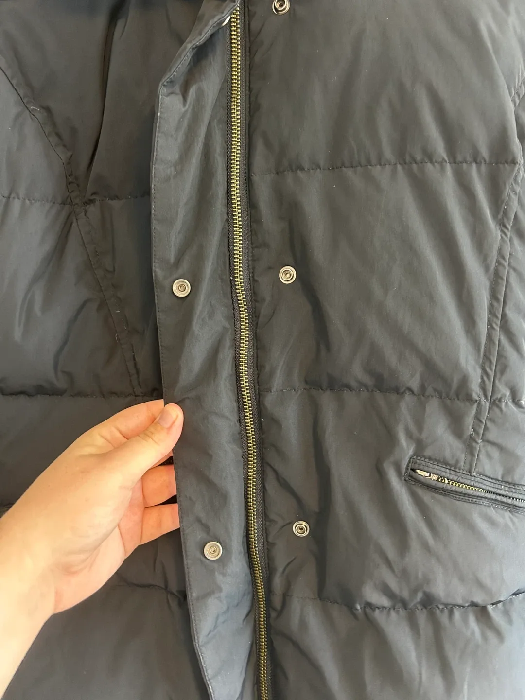 Black Down Puffer Jacket - photo 3