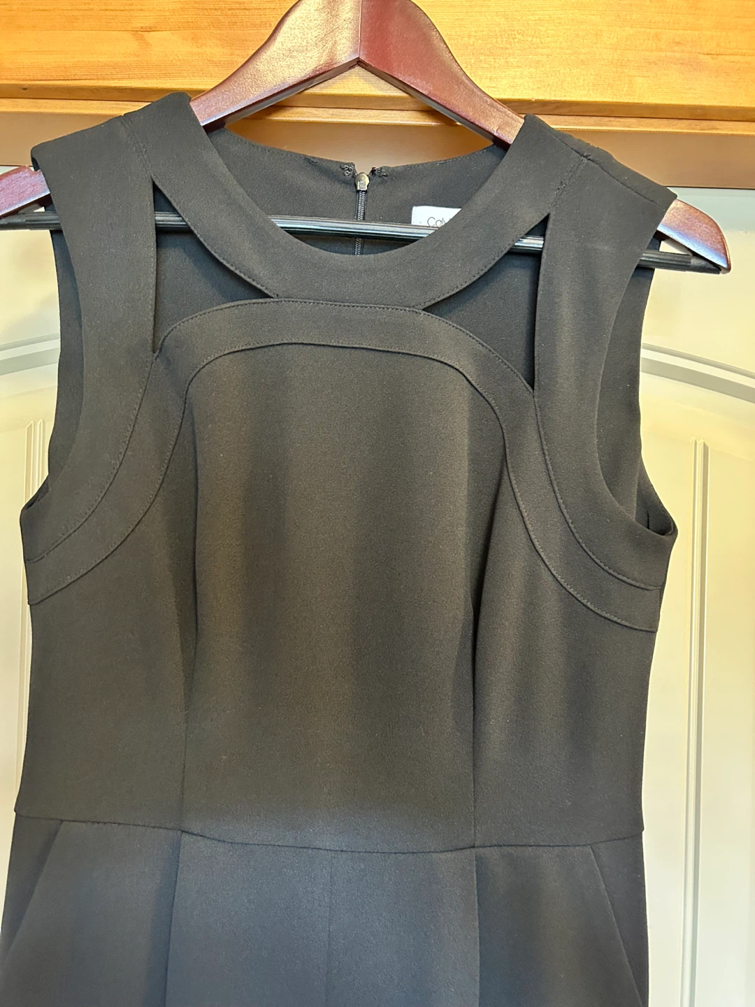 Calvin Klein Black Sleeveless Jumpsuit Size 8