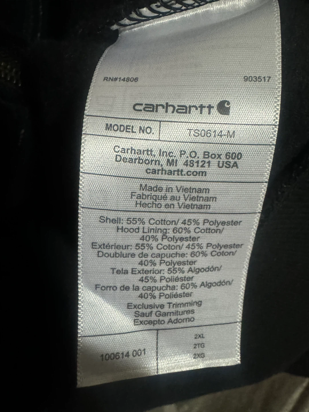 Carhartt Rain Defender Loose Fit Full Zip Hoodie Jacket - photo 5