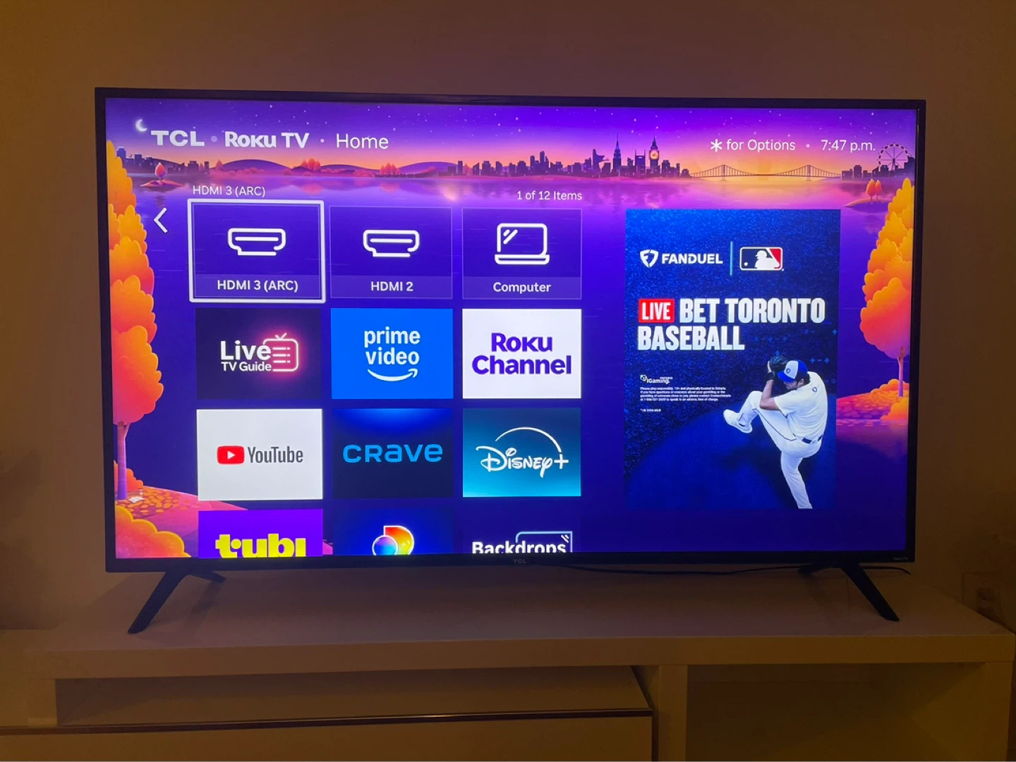 65” TCL 4K TV